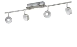 KHG LED-Spot, 4-flammig Nickel matt