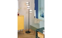 KHG LED-Stehleuchte, 3-flammig, schwarz