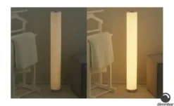 KHG LED-Stehleuchte, weiß mit Farbwechsler