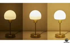 KHG LED-Tischleuchte, 1-flammig, messingfarben mit Touchdimmer
