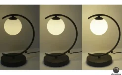 KHG LED-Tischleuchte, schwarz