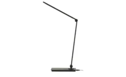 KHG LED-Tischleuchte, schwarz mit Qi-Charger