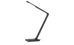 KHG LED-Tischleuchte, schwarz mit Qi-Charger