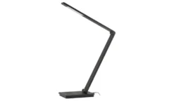 KHG LED-Tischleuchte, schwarz mit Qi-Charger
