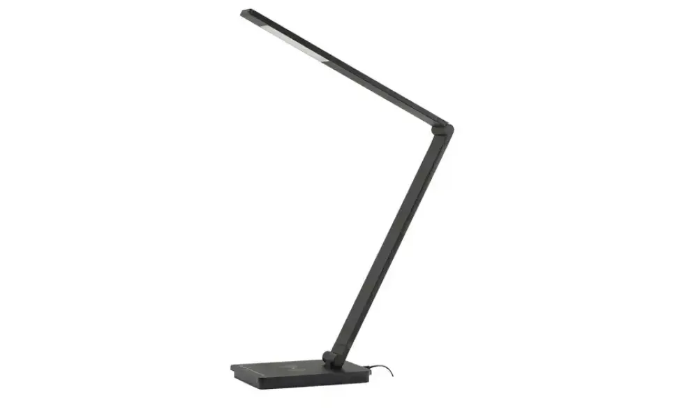 KHG LED-Tischleuchte, schwarz mit Qi-Charger