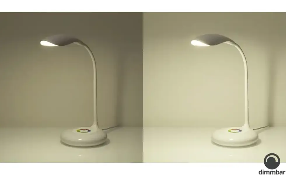 KHG LED-Tischleuchte,1-flammig, weiß