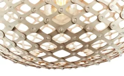 KHG Pendelleuchte, 1-flammig, nickel-matt/ holz