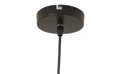 KHG Pendelleuchte, 1-flammig, Rattan / Metall-schwarz