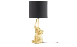 KHG Tischleuchte, 1-flammig, goldfarben `Elefant´