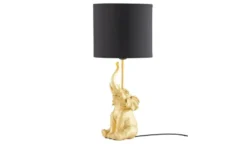 KHG Tischleuchte, 1-flammig, goldfarben `Elefant´
