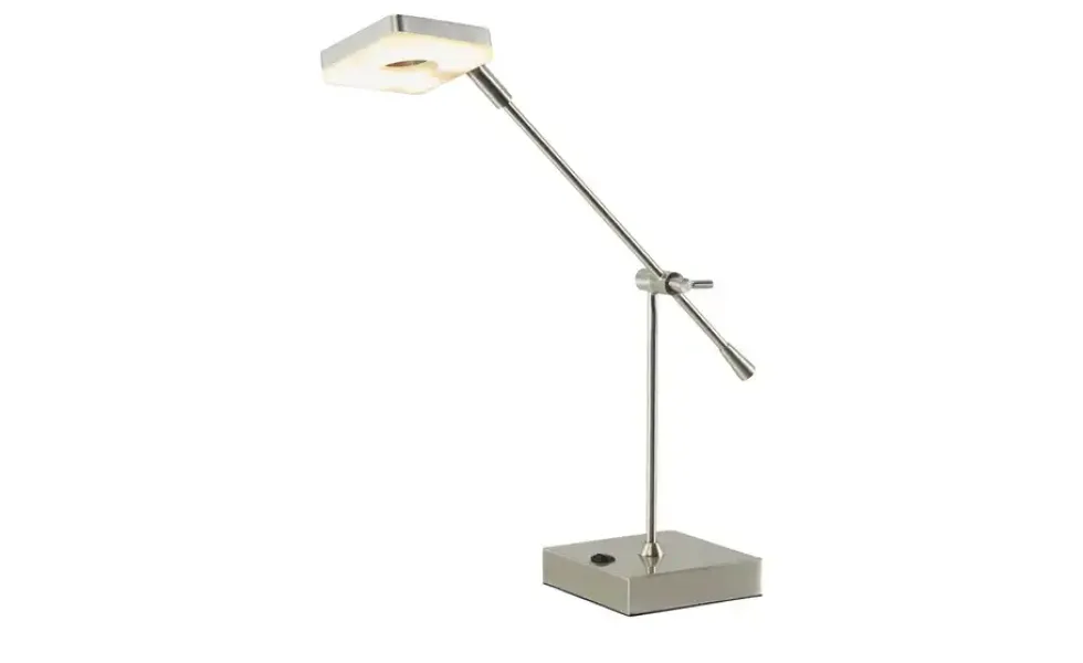 KHG Tischleuchte, 1-flammig, Nickel-matt