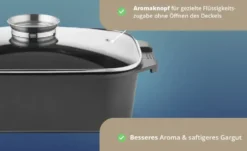 KHG Aromabräter aus Aluguss eckig