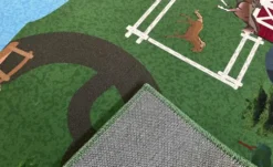 KJUT Kinderteppich Bauernhof Spielteppich