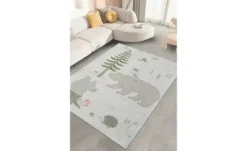 KJUT Kurzflorteppich Bär+Eule