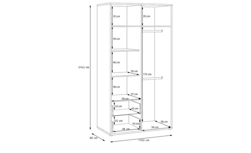 Kleiderschrank Bolognano