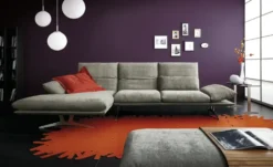 KOINOR Ecksofa aus Flachgewebe Francis