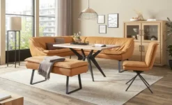 KOINOR Hockerbank Leder Alino