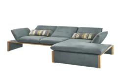 KOINOR Leder-Ecksofa mit Massivholzrahmen aus Wildeiche Humfrey