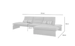 KOINOR Leder-Ecksofa mit Massivholzrahmen aus Wildeiche Humfrey
