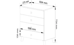 Kommode 60 cm breit Lara