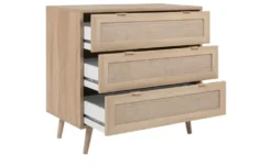 Kommode mit 3 Schubkästen Rafia