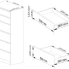 Kommode mit 6 Schubladen Kaia