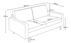 KONSIMO Einzelsofa Invia