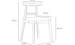KONSIMO Holzstuhl 2er-Set