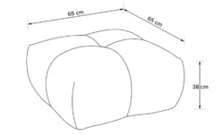 KONSIMO Polstermöbel 4er-Set in Bubble Optik Vena