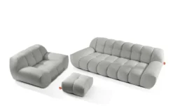 KONSIMO Polstermöbel 3er-Set in Bubble Optik Vena