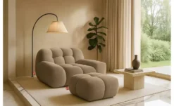 KONSIMO Sessel 2er-Set in Bubble Optik Vena