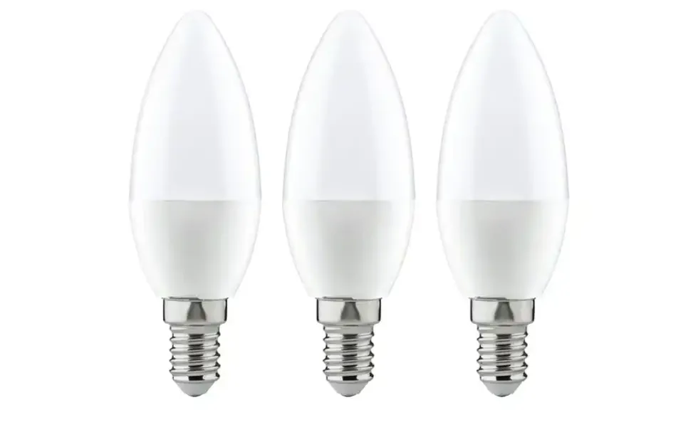 LED 3-er Pack, Kerze E14 4W, 250lm, 2700K