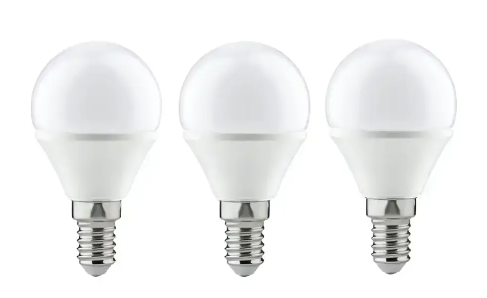 LED 3-er Pack, Tropfen E14 4W, 250lm, 2700K