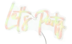 LED Neon Schild Lets Party