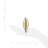 LED Vintage Kerze E14/2W gold