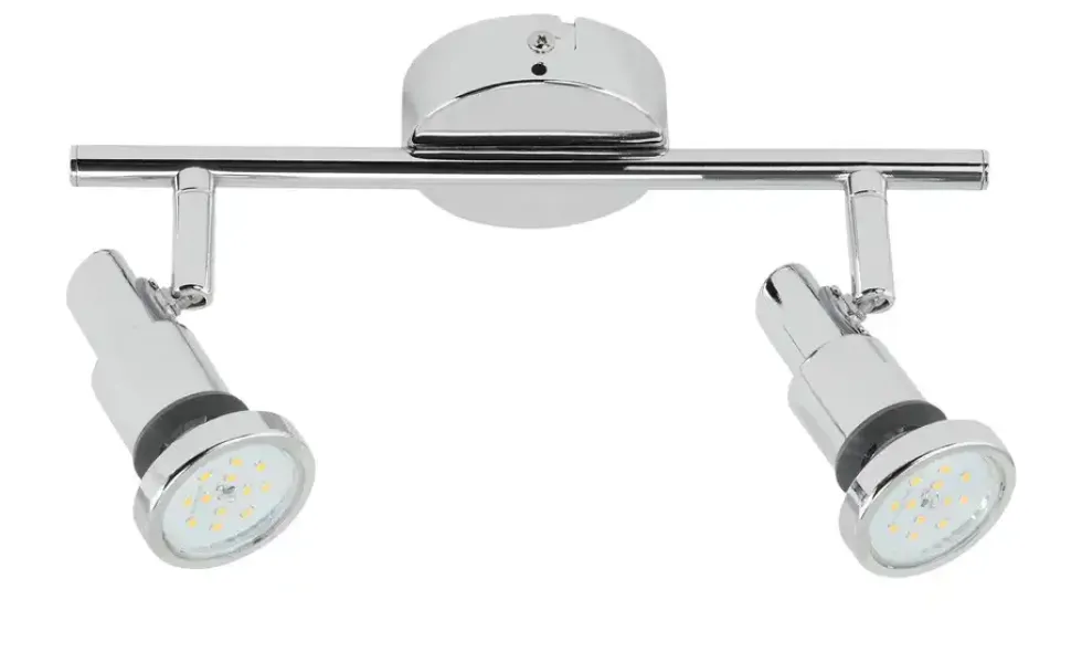 LED-Badspot, 2-flammig, chrom