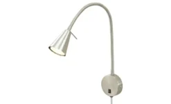 LED-Bettleuchte, Nickel-matt