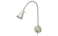 LED-Bettleuchte, Nickel-matt