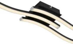 LED-Deckenleuchte, 3-flammig, schwarz