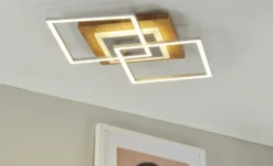 LED-Deckenleuchte, 2-flammig, Asteiche