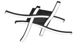 LED-Deckenleuchte, 4-flammig, schwarz