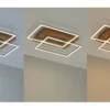 LED-Deckenleuchte, 2-flammig, Eiche natur
