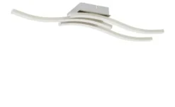 LED-Deckenleuchte, 3-flammig, Nickel matt
