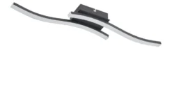 LED-Deckenleuchte, 2-flammig, schwarz