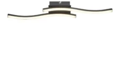 LED-Deckenleuchte, 2-flammig, schwarz