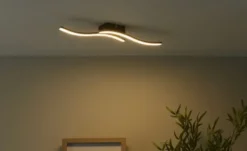LED-Deckenleuchte, 2-flammig, schwarz