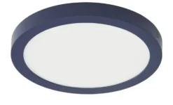 LED-Deckenleuchte, rund, dunkelblau