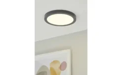 LED-Deckenleuchte, rund, dunkelgrau