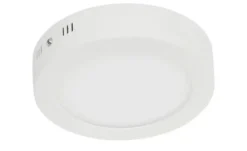 LED-Deckenleuchte, rund, weiß matt