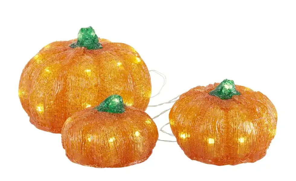LED Kürbis, 3er Set